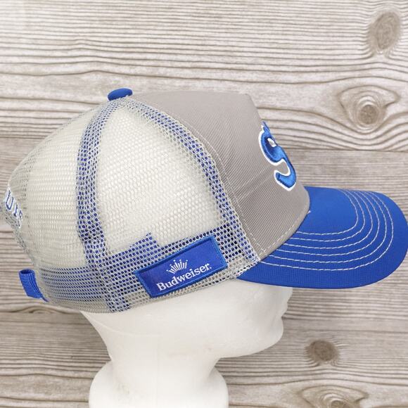 NEW! STL ST LOUIS CARDINALS BLUE GREY SGA STADIUM GIVEAWAY BUDWEISER HAT CAP - Picture 11 of 14